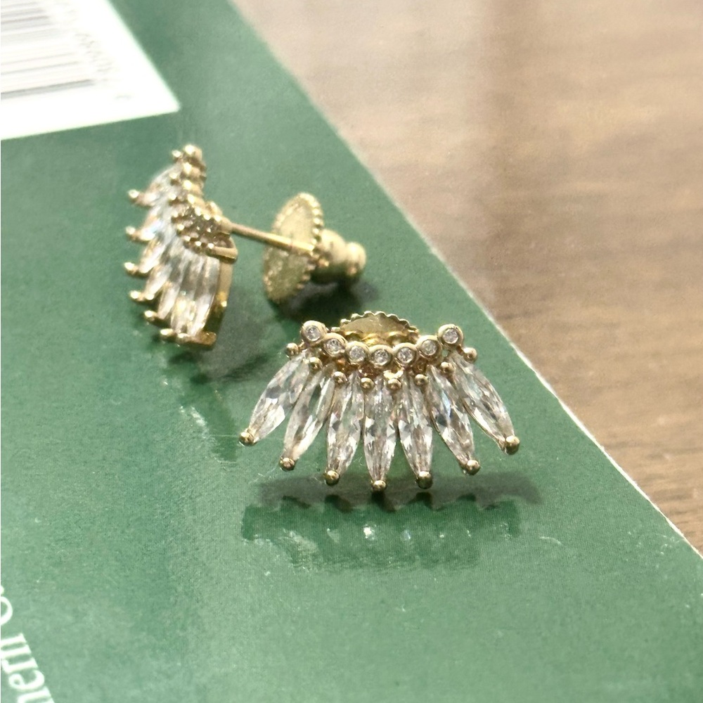 Petite crystal Madeline Mignonne Gavigan gold Earrings